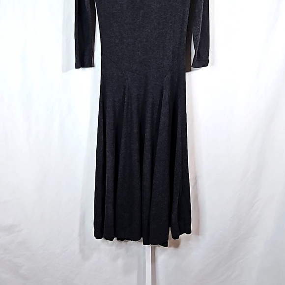 Isaac Mizrahi Black Long Knit Dress Sz S - Picture 4 of 8